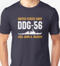 USS John S. McCain Slim Fit T-Shirt