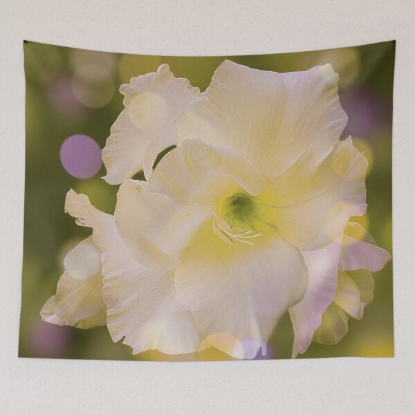 Item preview, Sword Lily Green Bokeh designed and sold by miraminerva09.
