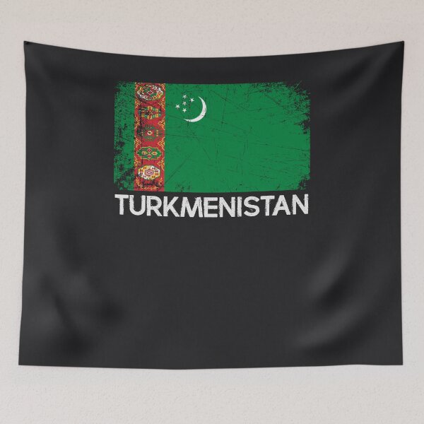 Item preview, Turkmen Flag Design | Vintage Made In Turkmenistan Gift designed and sold by melsens.