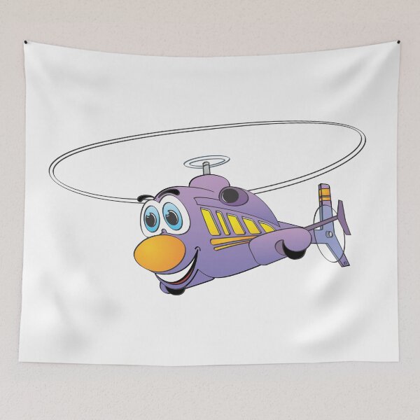 Item preview, Purple Helicopter Cartoon. designed and sold by Scott Hayes.