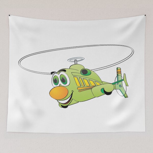 Item preview, Green Helicopter Cartoon designed and sold by Scott Hayes.