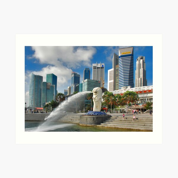 Singapore, Merlion Art Print
