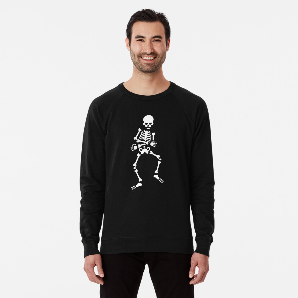 Skibidi Challenge Meme Dancing Skeleton Dance Lightweight Sweatshirt By Laundryfactory Redbubble