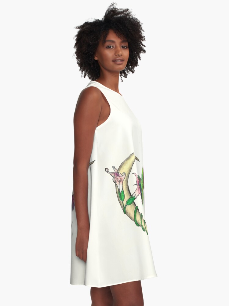 Alternate view of Hummingbird - sweet nectar A-Line Dress