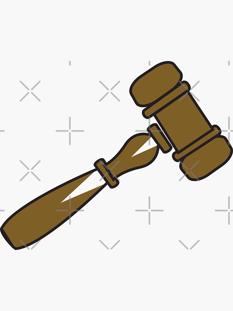 "Gavel" Sticker for Sale by sierraford Redbubble