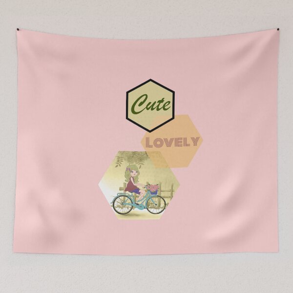 Item preview, Cute lovely girl with her flower basket designed and sold by nicestr.