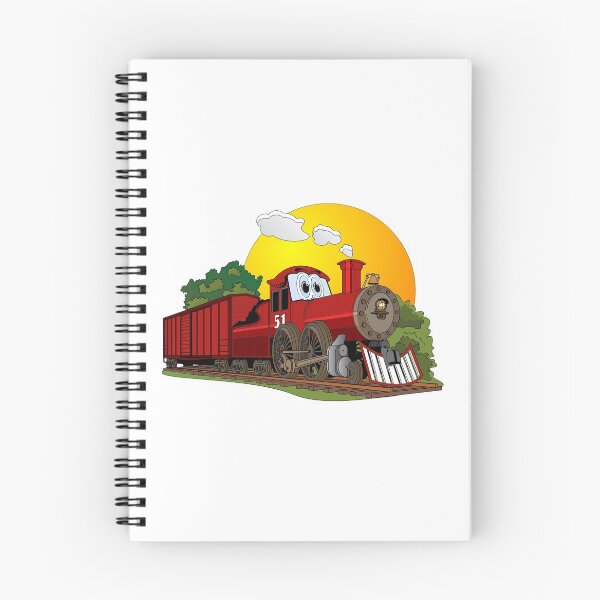 Item preview, Red Cartoon Steam Engine designed and sold by Scott Hayes.