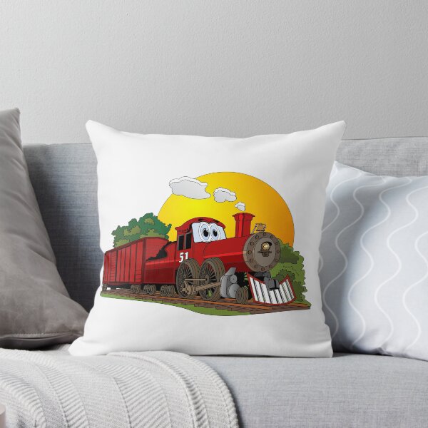 Item preview, Red Cartoon Steam Engine designed and sold by Scott Hayes.