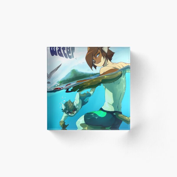 Cats Love Water I Acrylic Block