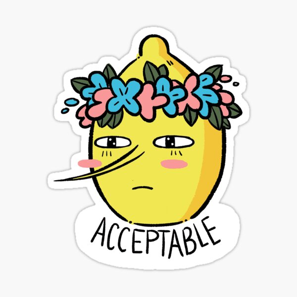 Soft Lemongrab  Sticker