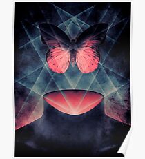 Beautiful Symmetry Surreal Butterfly Poster