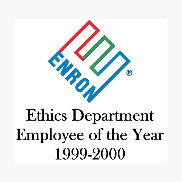 Enron ethics department satire/ parody Photographic Print