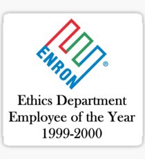 Enron ethics department satire/ parody Sticker