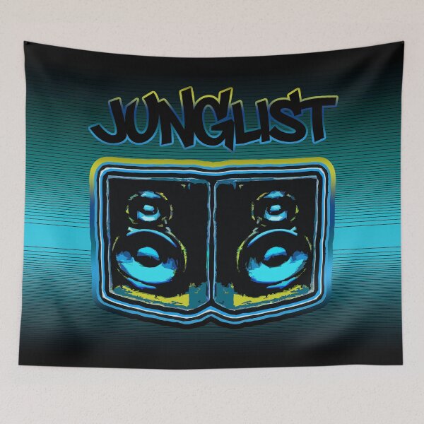 Item preview, Junglist-Blue Boombox designed and sold by Klaus Bremner (Autotelic Art).