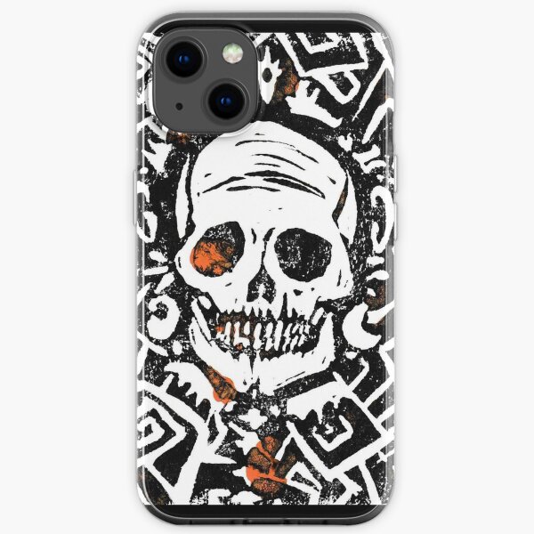 Spooky Scary Skeleton (Skull) iPhone Soft Case