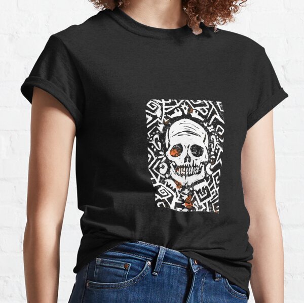 Spooky Scary Skeleton (Skull) Classic T-Shirt