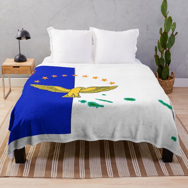 Item preview, Azores Map with Flag of the Azores designed and sold by Havocgirl.
