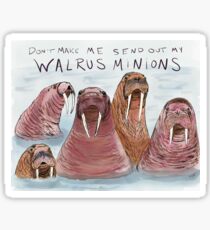 Walrus Minions Sticker