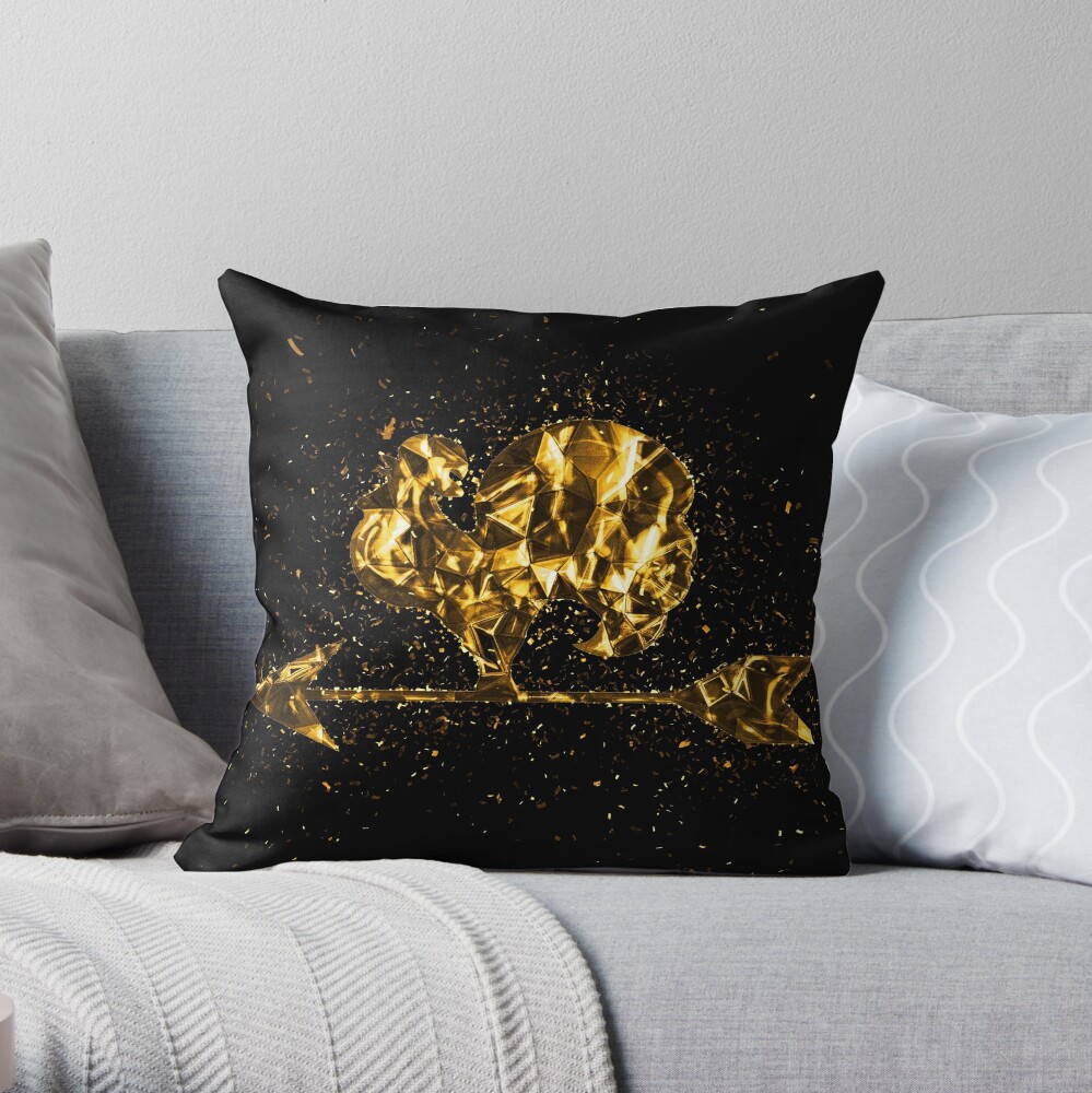 Online Sales Chicken hen golden Gold Throw Pillow by VincentW91 TP-35REUMM3