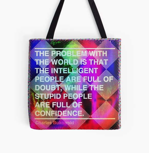 Intelligent vs Stupid All Over Print Tote Bag