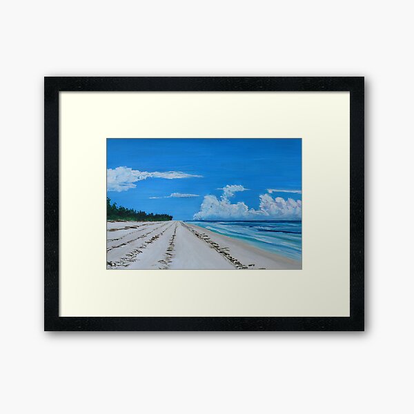 Looking north towards Mombasa Framed Art Print