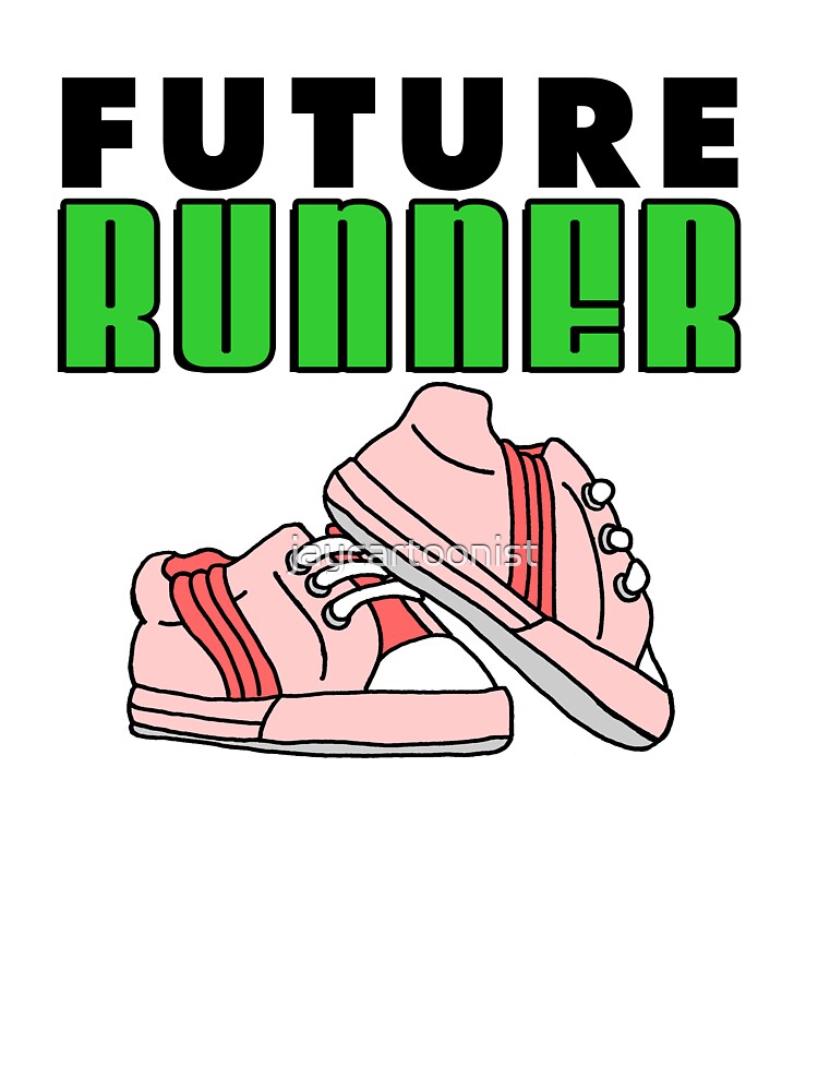 Future Runner With Pink Cartoon Running Shoes