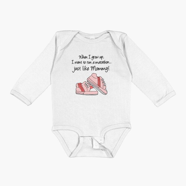 Item preview, When I Grow Up Run Marathon Just Like Mommy Pink Sneakers designed and sold by jaycartoonist.