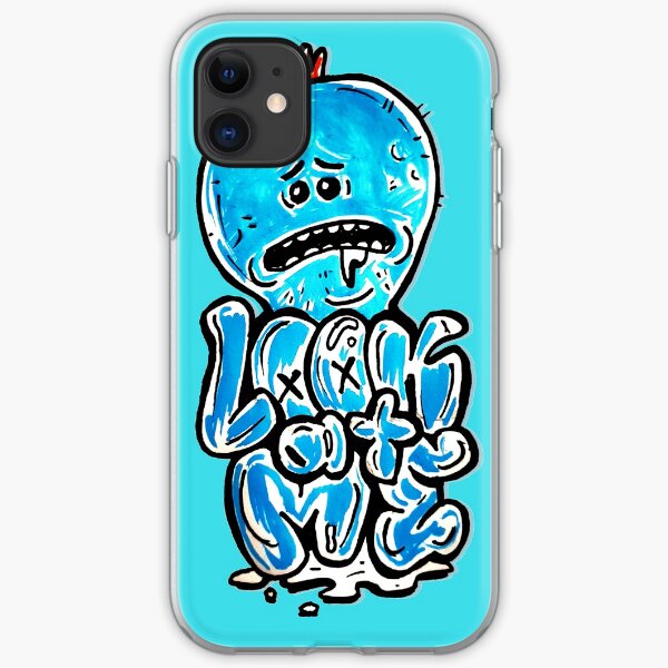 Mr Meeseeks from Rick and Morty™ "Look At Me" Retro Graffiti Throwback - Meeseeks and Destroy iPhone Soft Case
