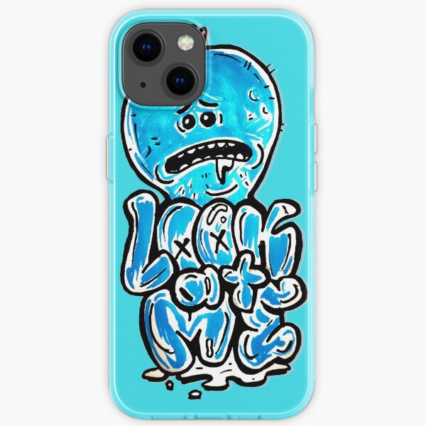 Mr Meeseeks from Rick and Morty⢠"Look At Me" Retro Graffiti Throwback - Meeseeks and Destroy iPhone Soft Case