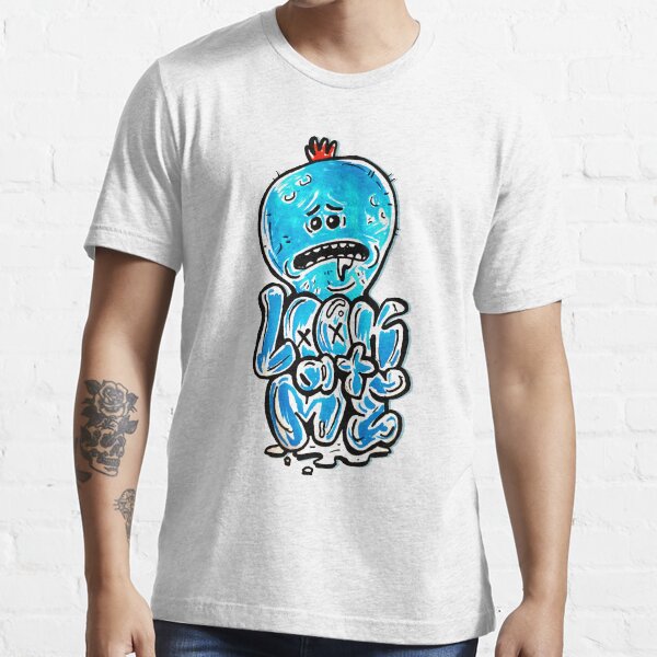 Mr Meeseeks from Rick and Morty™ "Look At Me" Retro Graffiti Throwback - Meeseeks and Destroy Essential T-Shirt