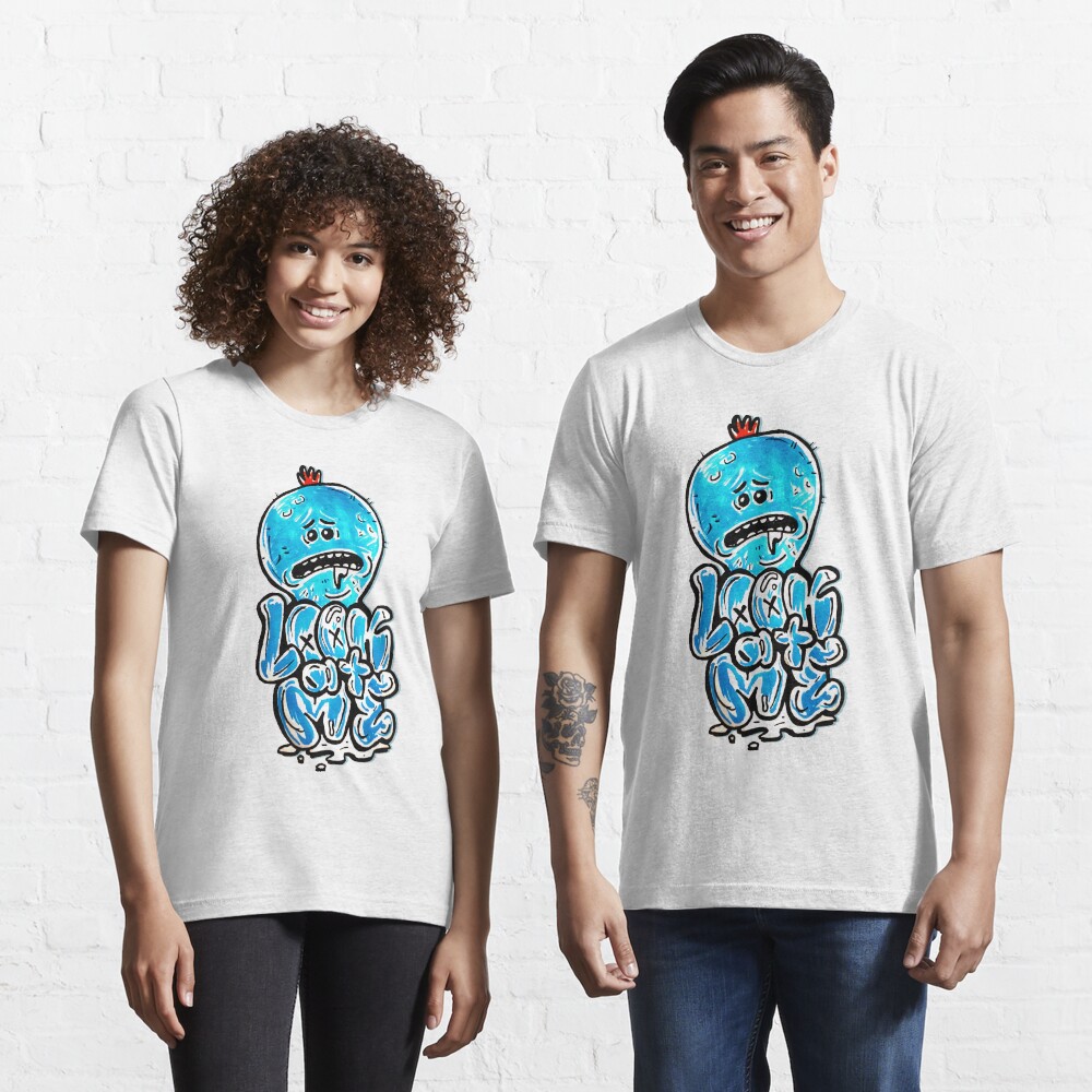 Mr Meeseeks from Rick and Morty™ "Look At Me" Retro Graffiti Throwback - Meeseeks and Destroy Essential T-Shirt