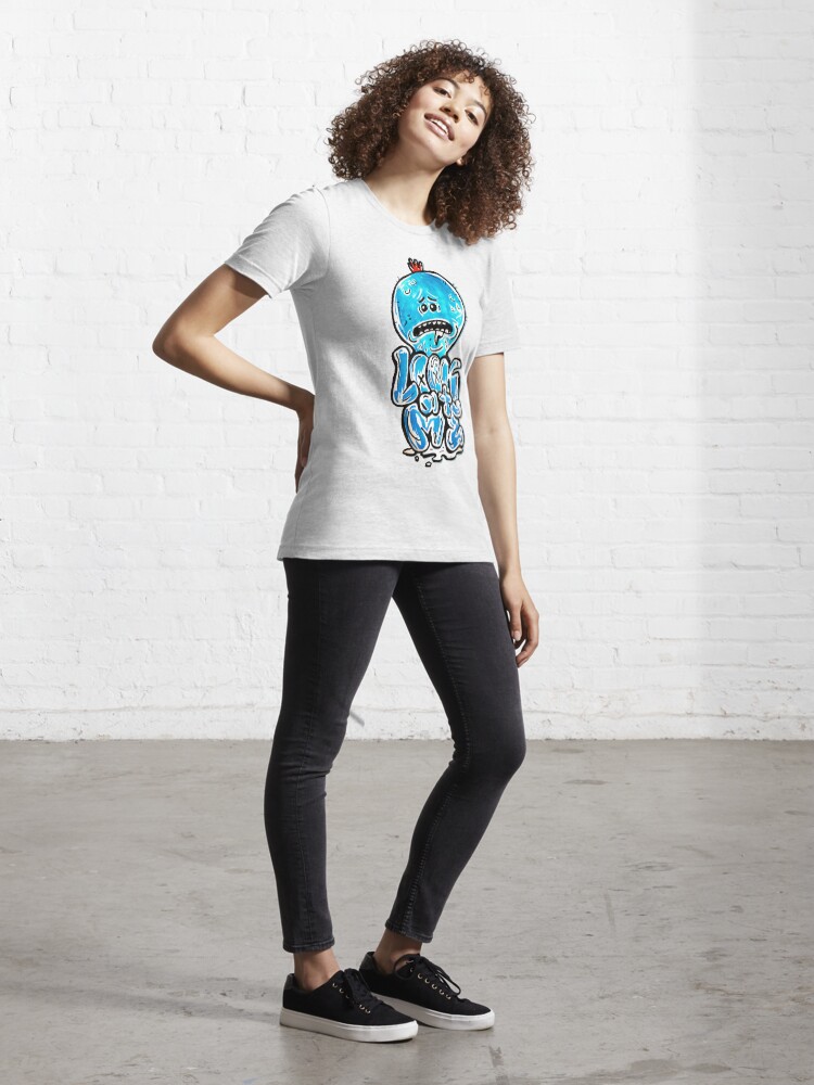 Alternate view of Mr Meeseeks from Rick and Morty™ "Look At Me" Retro Graffiti Throwback - Meeseeks and Destroy Essential T-Shirt