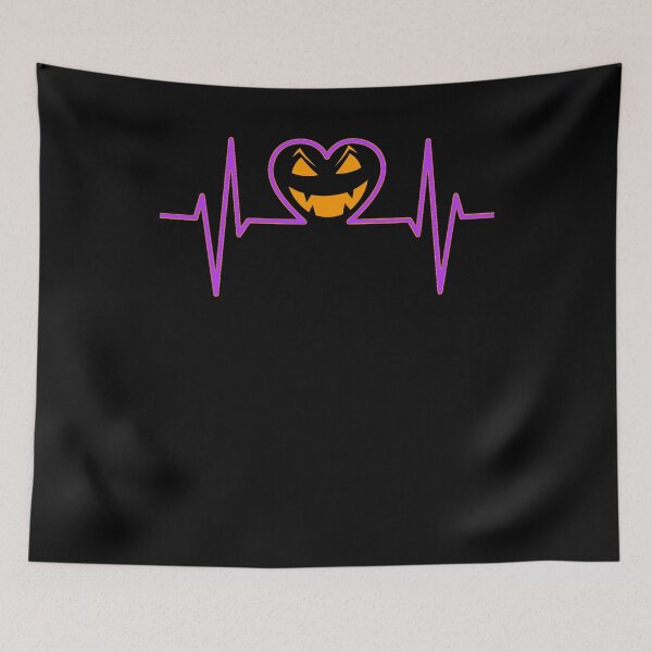 Item preview, Heartbeat JACK O LANTERN Halloween Holiday T shirt designed and sold by we1000.