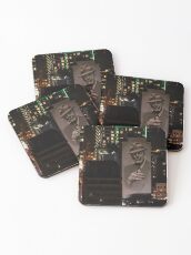 Montreal at Night Home of Leonard Cohen Coasters