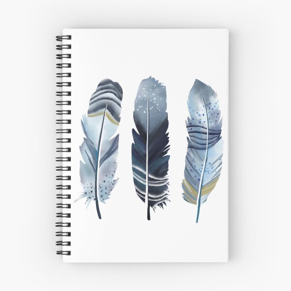 Item preview, Blue Watercolor Feathers designed and sold by Elyse Burns.