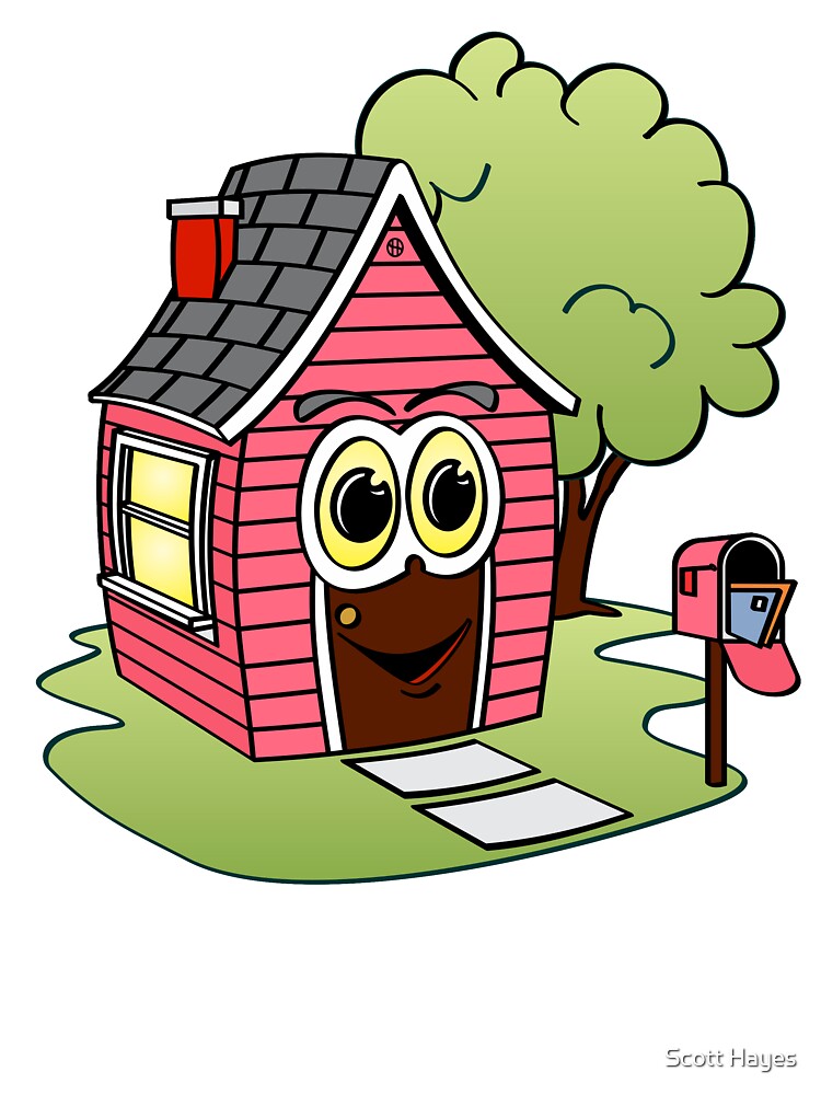 Pink House Cartoon Pink House Cartoon
