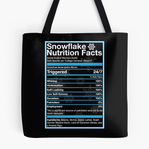 Item preview, Snowflake Nutrition Facts designed and sold by myoungncsu.
