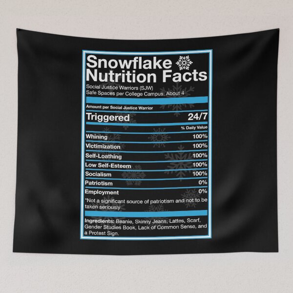 Item preview, Snowflake Nutrition Facts designed and sold by myoungncsu.
