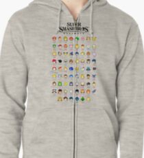 Super Smash Bros. Ultimate (Everyone is Here! design) Zipped Hoodie
