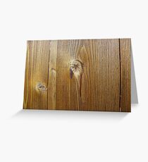 Wood knot on the wall Greeting Card