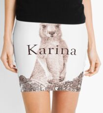 Personalised Name Art Design - Kangaroo Mini Skirt