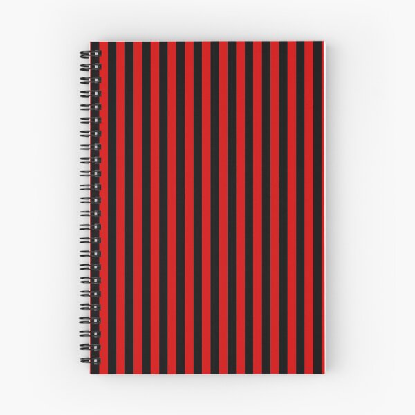 Item preview, Rosso Corsa Red and Black Vertical Stripes designed and sold by ColorPatterns.