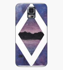 Pink Sunrise Over Mountain Lake Case/Skin for Samsung Galaxy