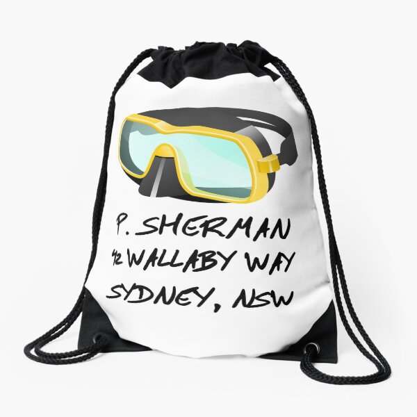 P. Sherman 42 Wallaby Way Sydney Drawstring Bag