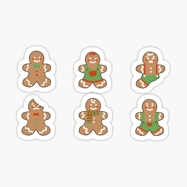 gingerbread pack Sticker