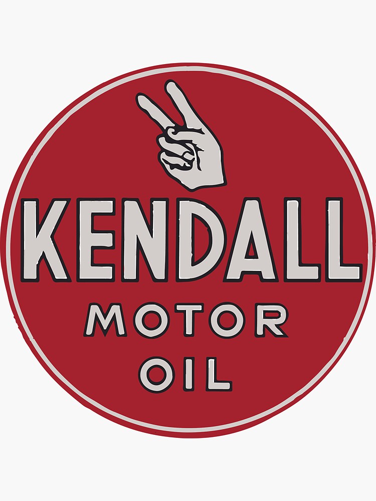 "Kendall Vintage Motor Oil Sign" Sticker for Sale by tfmotorworks