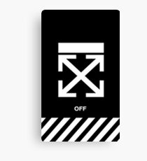 Black off White Case Canvas Print
