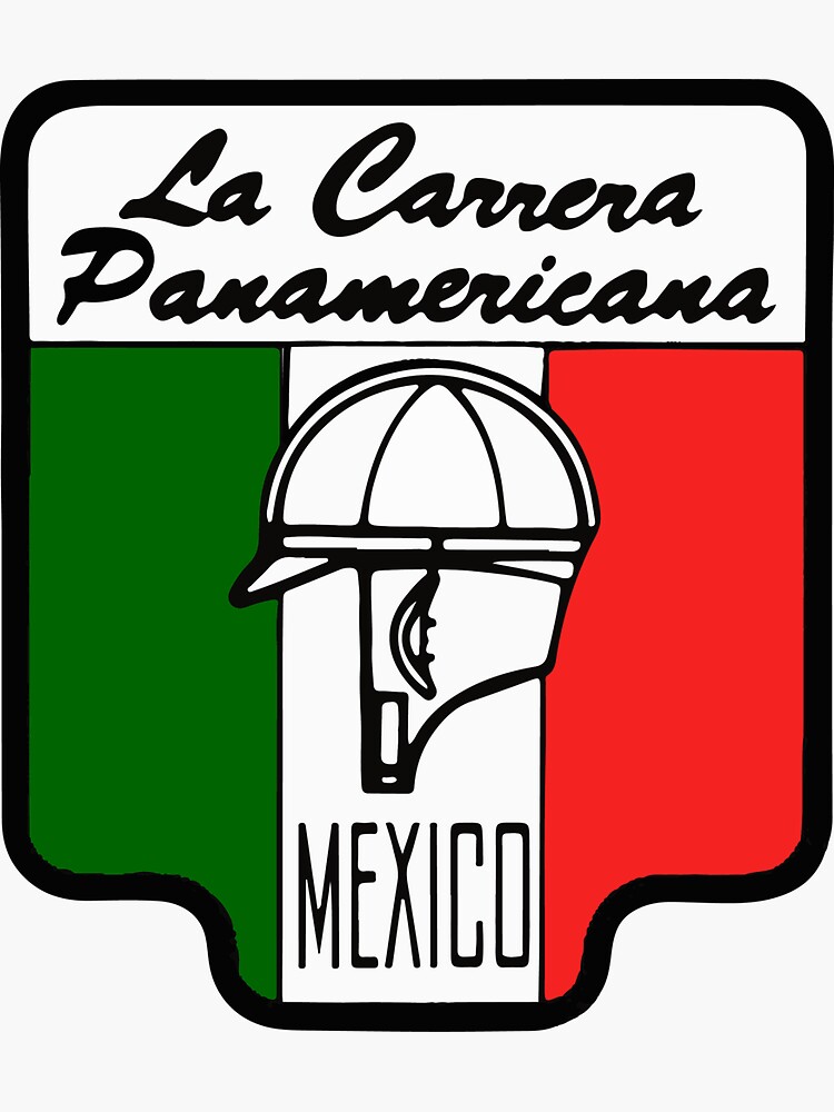 "La Carrera Panamericana vintage" Sticker for Sale by tfmotorworks