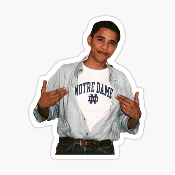 Notre Dame Obama Sticker