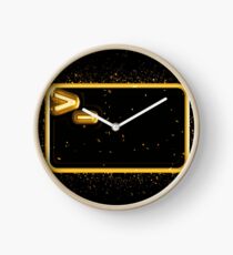 Bash terminal golden Gold Clock